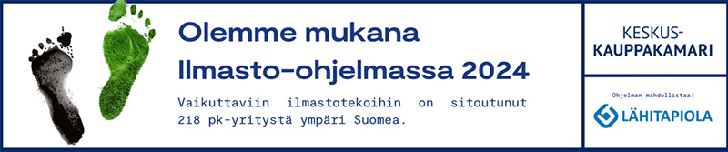 Olemme mukana ympäristöohjelmassa
