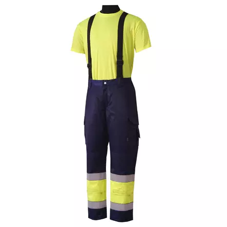 Multinorm talvihousut lk. 1, kelt-navy - Palosuojatut talvityövaatteet - 3436673 - 1