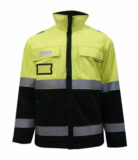 Multinorm talvitakki lk. 2, kelt-navy - Palosuojatut talvityövaatteet - 4136773 - 2