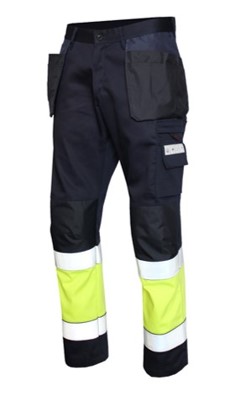 Multinorm riipputaskuhousut lk.1, keltai - Palosuojatut housut - 3736173 - 2