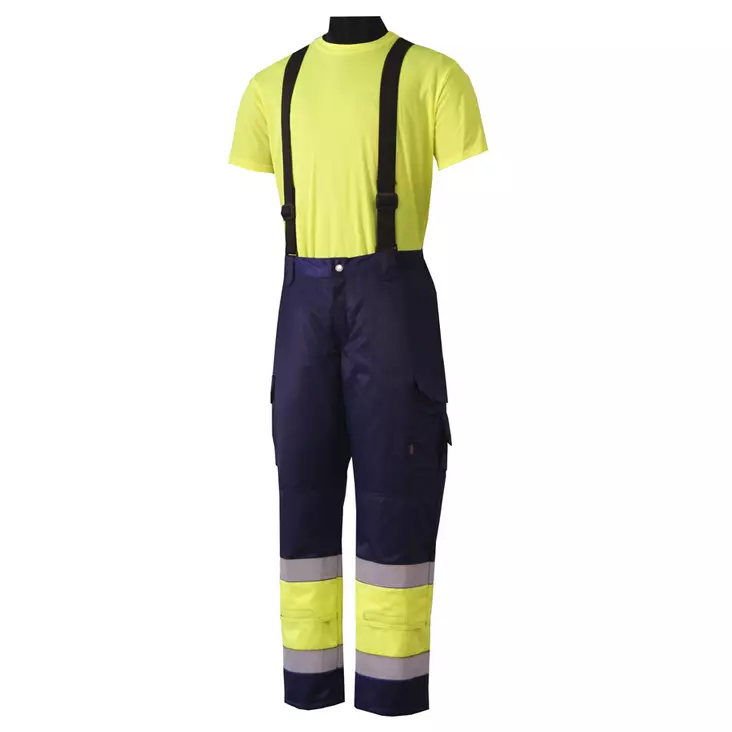 Multinorm talvihousut lk. 1, kelt-navy - Palosuojatut talvityövaatteet - 3436673 - 1