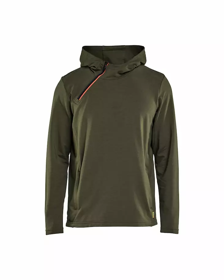 Tekninen huppari lyhyellä vetoketjulla - Hupparit - 35942547 - 1